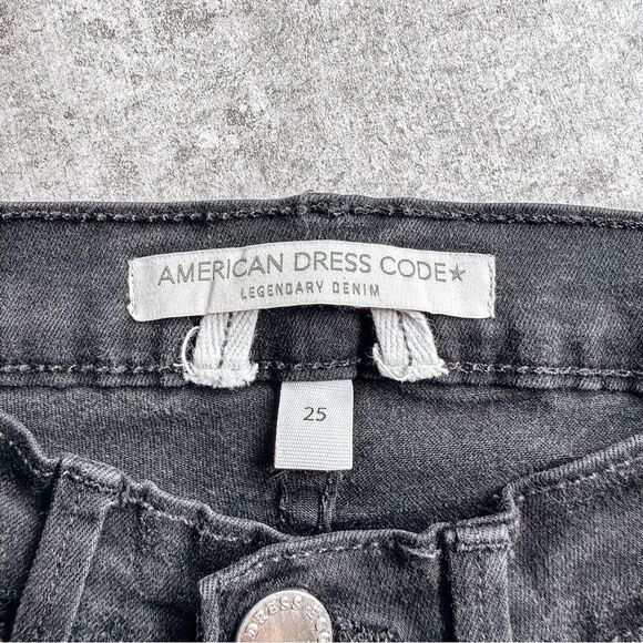 American Dress Code Mid Rise Skinny Jean Black Size 25 - Picture 6 of 7